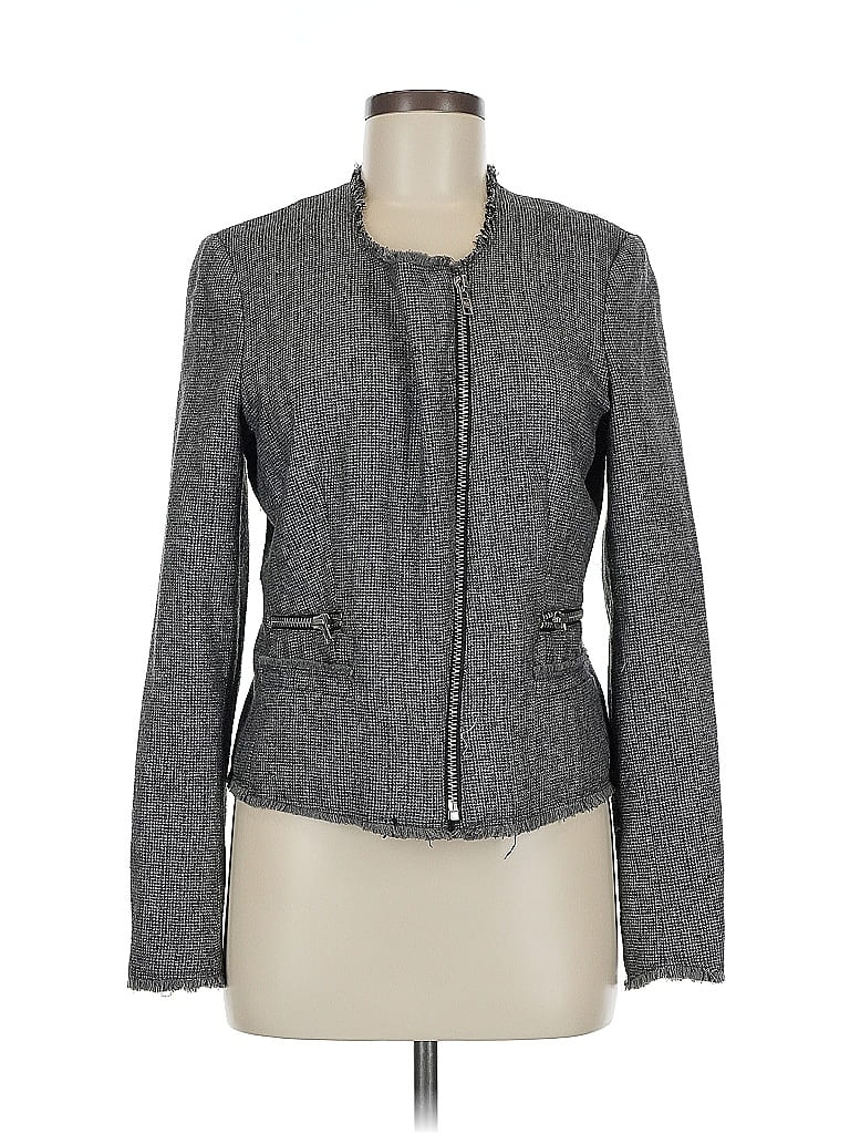 Pre-owned Mng Jacket In Gray