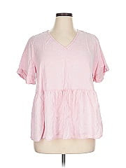 Terra & Sky Short Sleeve Blouse