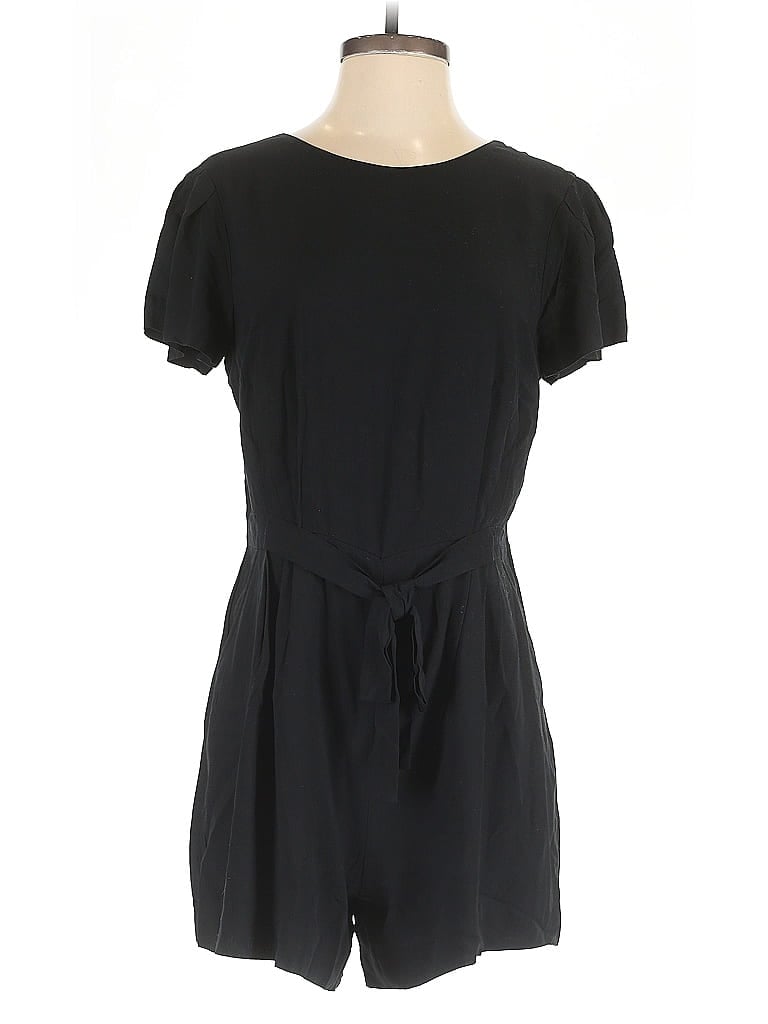 Pre-owned Ann Taylor Loft Romper In Black
