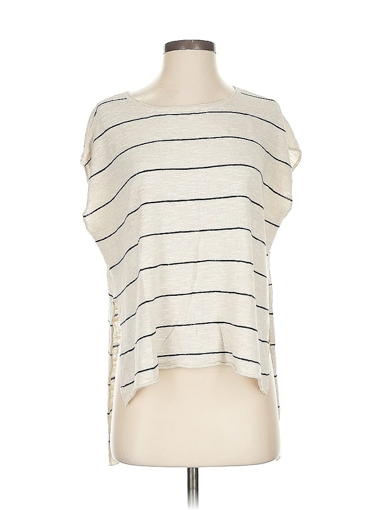 Pre-owned Eileen Fisher Sleeveless T-shirt In White