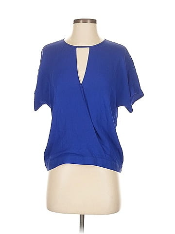 Theory Short Sleeve Silk Top (view 1)