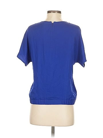 Theory Short Sleeve Silk Top (view 2)