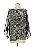 Travelers by Chico's Black 3/4 Sleeve T-Shirt Size Med (1) - photo 2