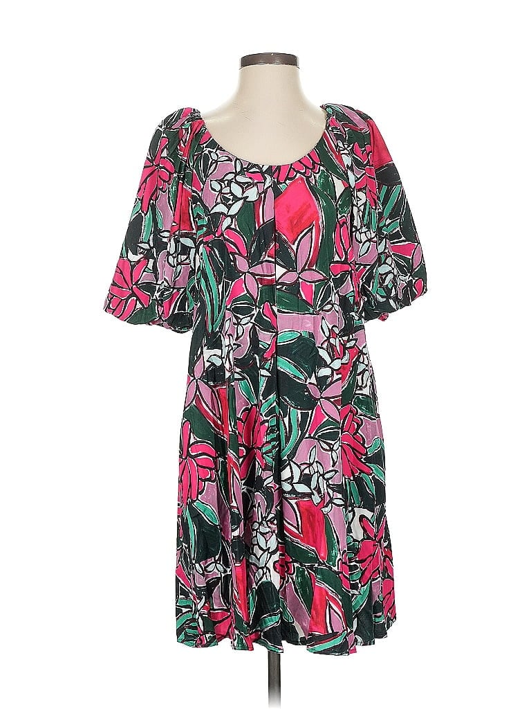 Corey Lynn Calter 100% Rayon Print Pink Casual Dress Size S - photo 1