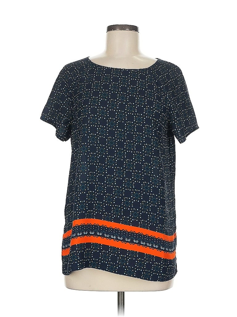 Pre-owned Ann Taylor Loft Outlet Short Sleeve T-shirt In Blue
