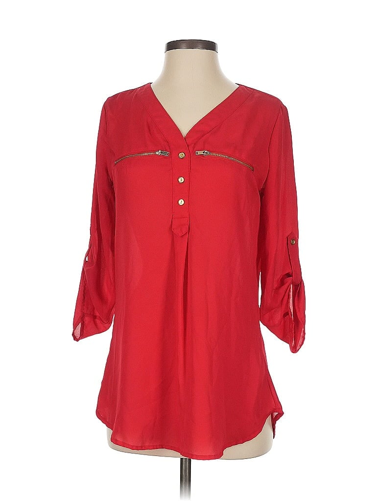 rue21 100% Polyester Red Casual Dress Size S - photo 1