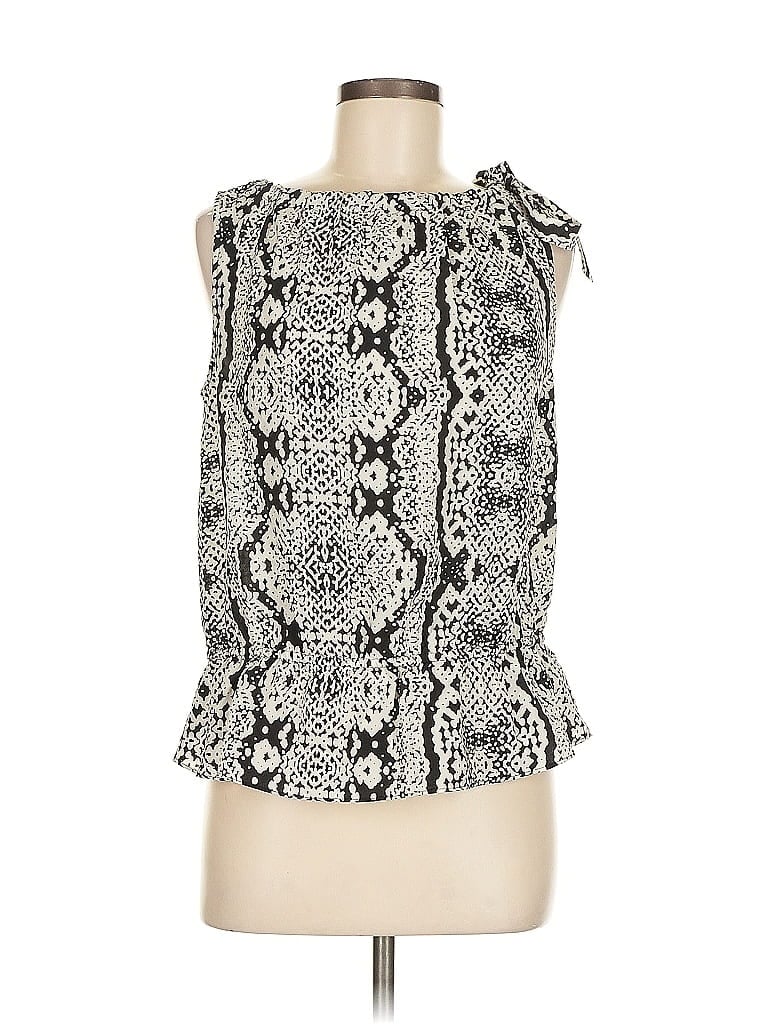 Ann Taylor LOFT Outlet Ivory Sleeveless Blouse Size M (petite) - photo 1