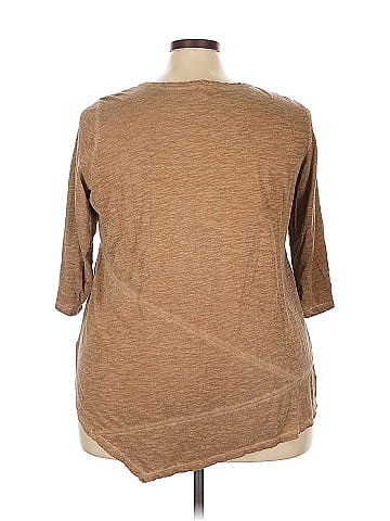 LOGO by Lori Goldstein 3/4 Sleeve Top (view 2)