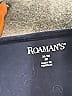 Roaman's 100% Cotton Blue Long Sleeve Blouse Size 26 - 28 - photo 7