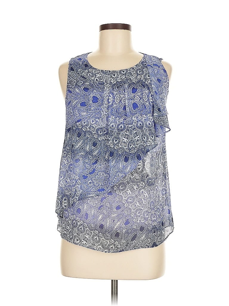 Pre-owned Hd In Paris Sleeveless Blouse In Blue