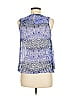 HD in Paris 100% Polyester Blue Sleeveless Blouse Size 6 - photo 2