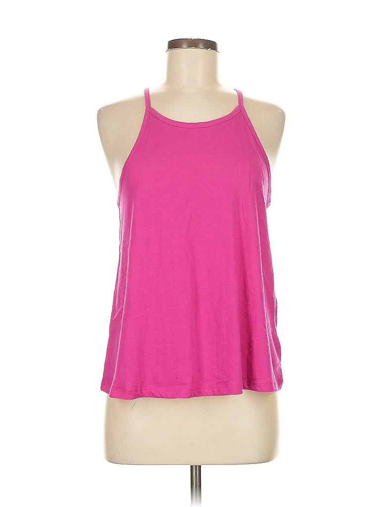 Pre-owned Old Navy Tank Top Pink Halter Neckline Tops