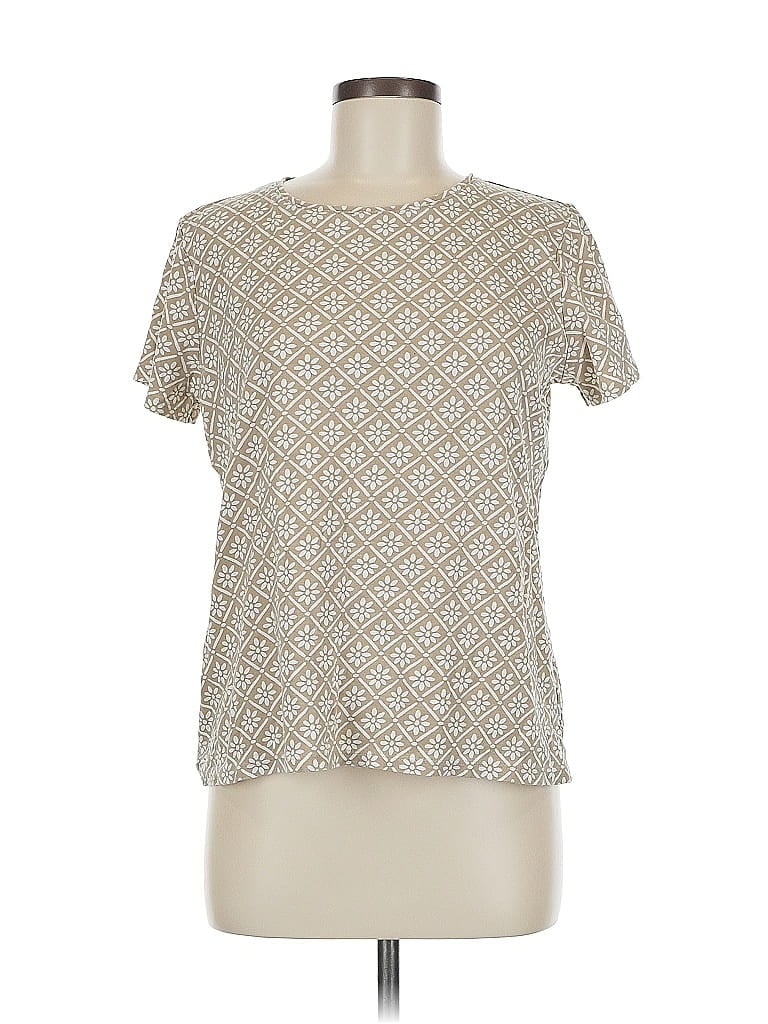 Pre-owned Croft & Barrow Short Sleeve T-shirt In White