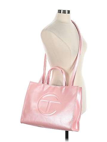Telfar Vegan Leather 'Bubblegum' Large Shopping Bag (view 2)