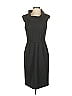 Tahari by ASL Solid Gray Black Casual Dress Size 4 - photo 1