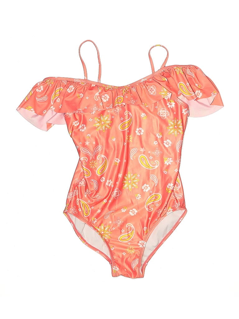 Click to view more detailed imagery on our partner's website Pre-owned Justice Kids' One Piece Swimsuit In Orange