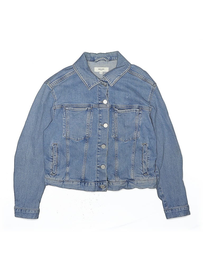 Click to view more detailed imagery on our partner's website Pre-owned Reiss Kids' Denim Jacket In Blue