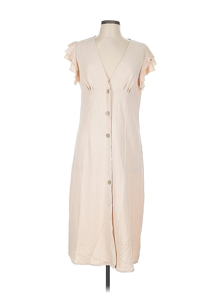 Pre-owned Shein Casual Dress In Brown