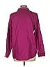 Chico's 100% Cotton Burgundy 3/4 Sleeve Button-Down Shirt Size Lg (2) - photo 2