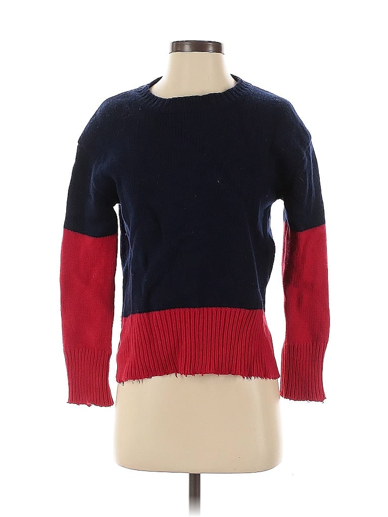 Sundry Color Block Red Blue Wool Pullover Sweater Size Sm (1) - photo 1