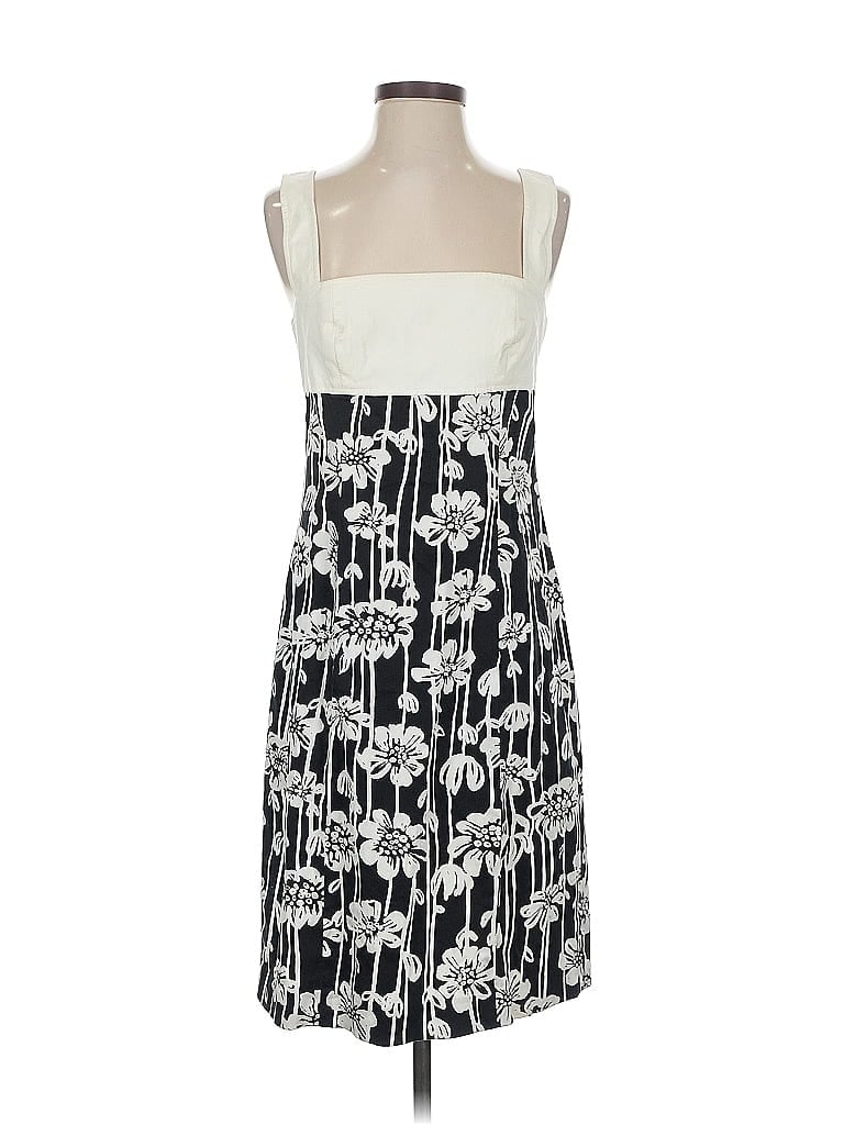 Worth Graphic Ivory Black Casual Dress Size 4 - photo 1
