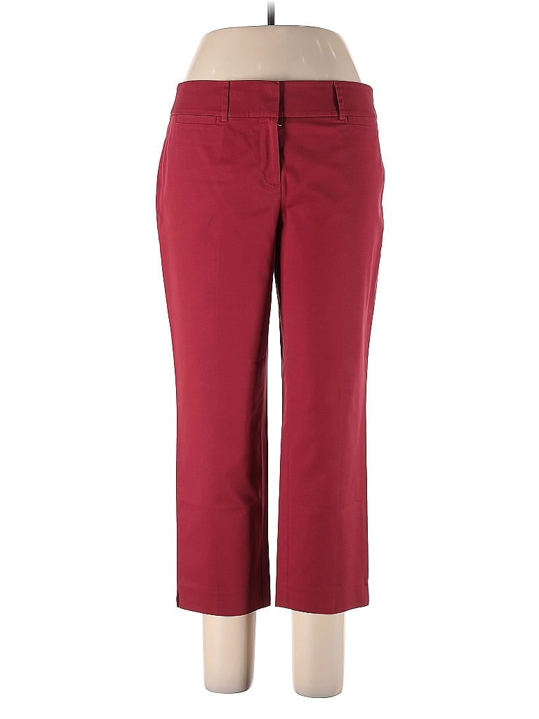Pre-owned Ann Taylor Factory Dress Pants In Burgundy