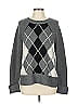 Akris Punto Argyle Gray Wool Pullover Sweater Size 10 (estimated) - photo 1