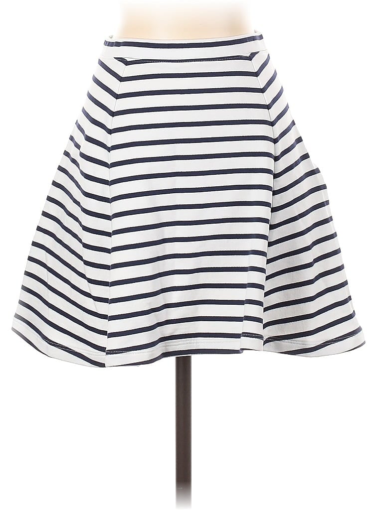 Sail to Sable 100% Cotton Stripes White Casual Skirt Size XXS - photo 1