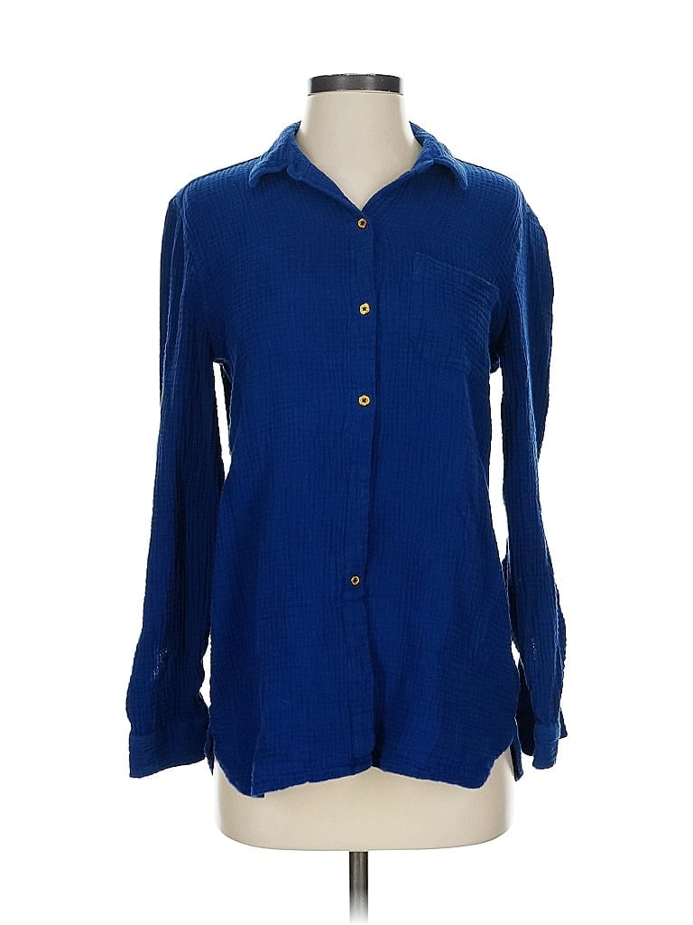 Click to view more detailed imagery on our partner's website Pre-owned Anne Klein Long Sleeve Button Down Shirt In Blue