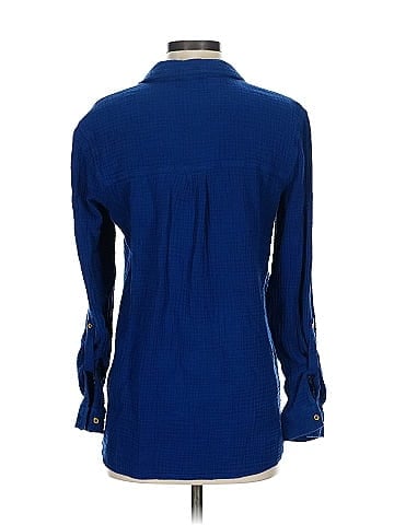 Anne Klein Long Sleeve Button-Down Shirt (view 2)