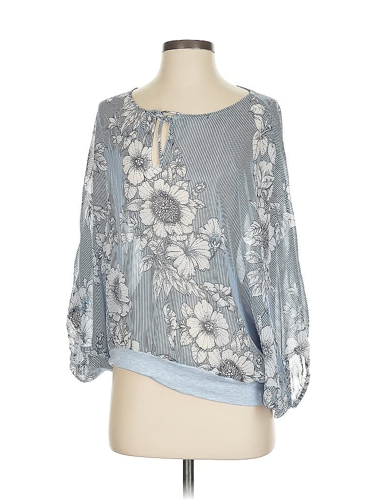 Pre-owned Cabi 3/4 Sleeve Blouse In Blue