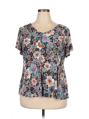 Roz & Ali Short Sleeve Blouse (view 1)