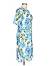 Nina Leonard 100% Polyester Print Blue Casual Dress Size L - photo 3