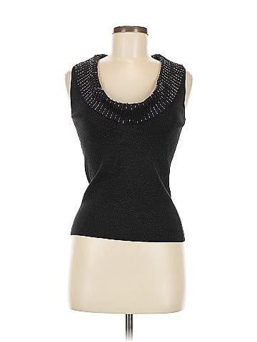 Cache Sleeveless Silk Top (view 1)