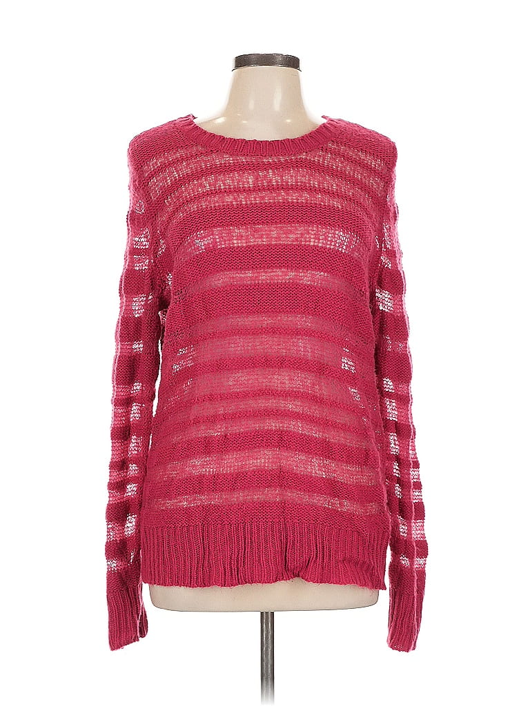 Pre-owned Daisy Fuentes Pullover Sweater In Red