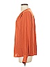 Parisa 100% Polyester Orange Long Sleeve Blouse Size S - photo 5