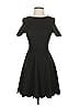 Aqua Solid Black Cocktail Dress Size S - photo 1