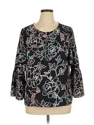 Apt. 9 3/4 Sleeve Blouse (view 1)