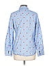 J.Crew Factory Store 100% Cotton Hearts Blue Long Sleeve Button-Down Shirt Size L - photo 2