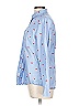 J.Crew Factory Store 100% Cotton Hearts Blue Long Sleeve Button-Down Shirt Size L - photo 4