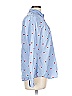 J.Crew Factory Store 100% Cotton Hearts Blue Long Sleeve Button-Down Shirt Size L - photo 3