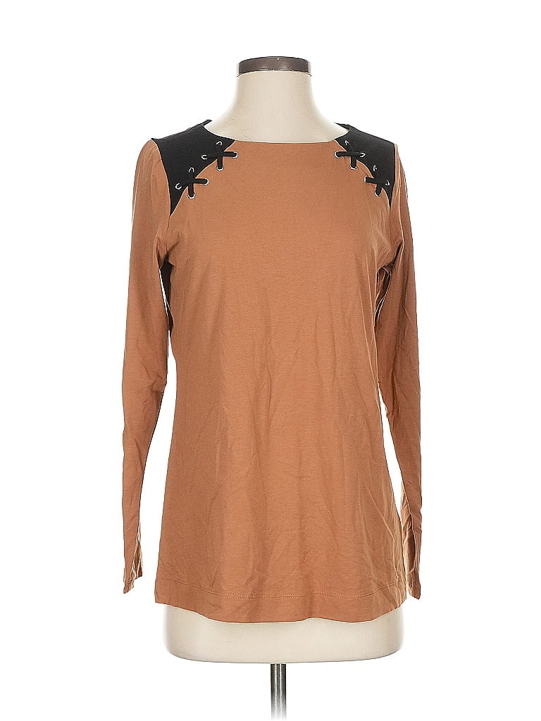 Susan Graver Brown Long Sleeve Top Size XS - photo 1