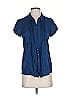 Coldwater Creek Blue Short Sleeve Blouse Size XS (petite) - photo 1