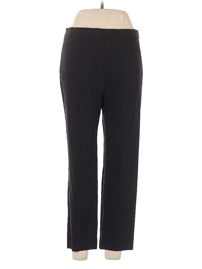 JM Collection Solid Black Active Pants Size Lg short  - photo 1