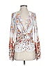 Free People 100% Polyester White 3/4 Sleeve Blouse Size S - photo 1