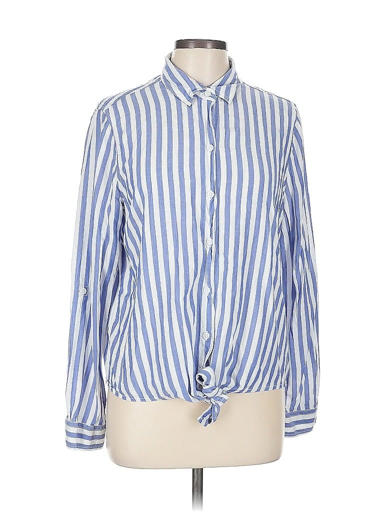 Click to view more detailed imagery on our partner's website Pre-owned Beachlunchlounge Long Sleeve Button Down Shirt In Blue