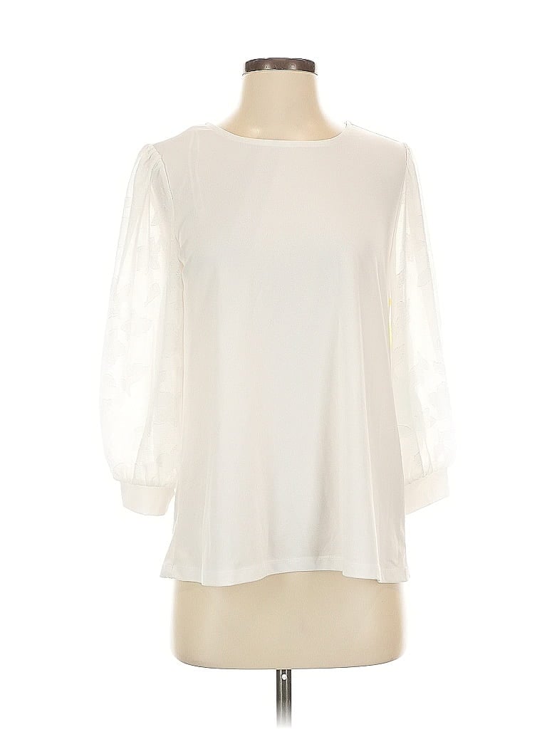 Click to view more detailed imagery on our partner's website Pre-owned Cece 3/4 Sleeve Blouse In White