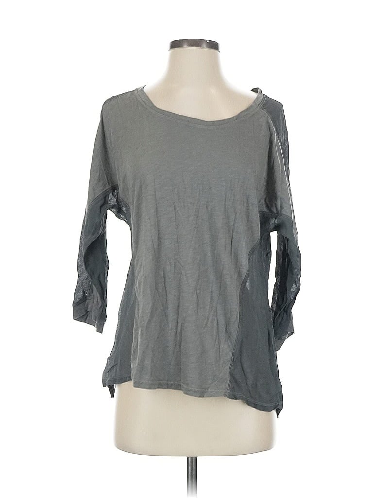 XCVI Gray 3/4 Sleeve T-Shirt Size S - photo 1