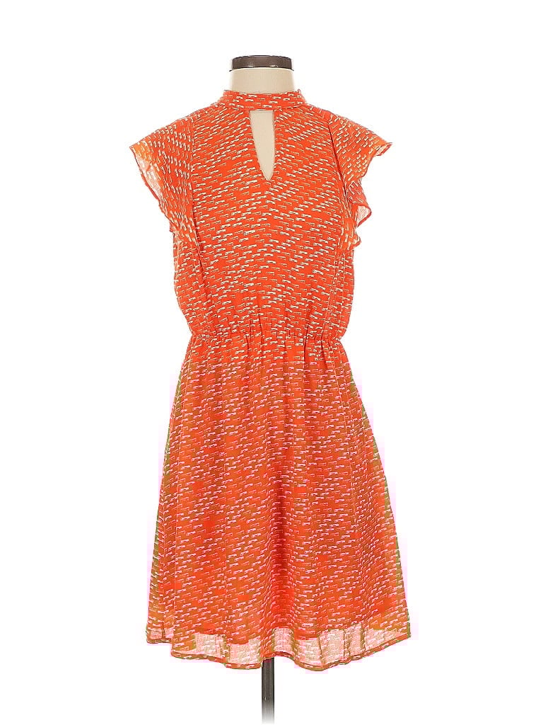 Pre-owned Collective Concepts Casual Dress In Orange