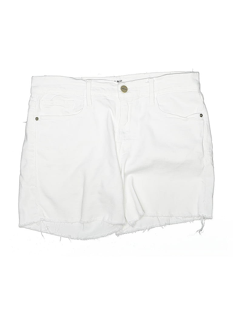 Pre-owned Frame Shorts In White